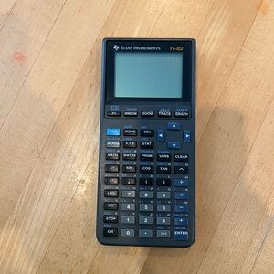 Texas Instruments TI-82 Graphing Calculator - Black and Blue